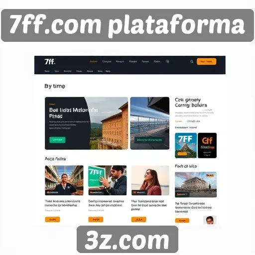 Experiência de usuário da 7ff.com plataforma é otimizada